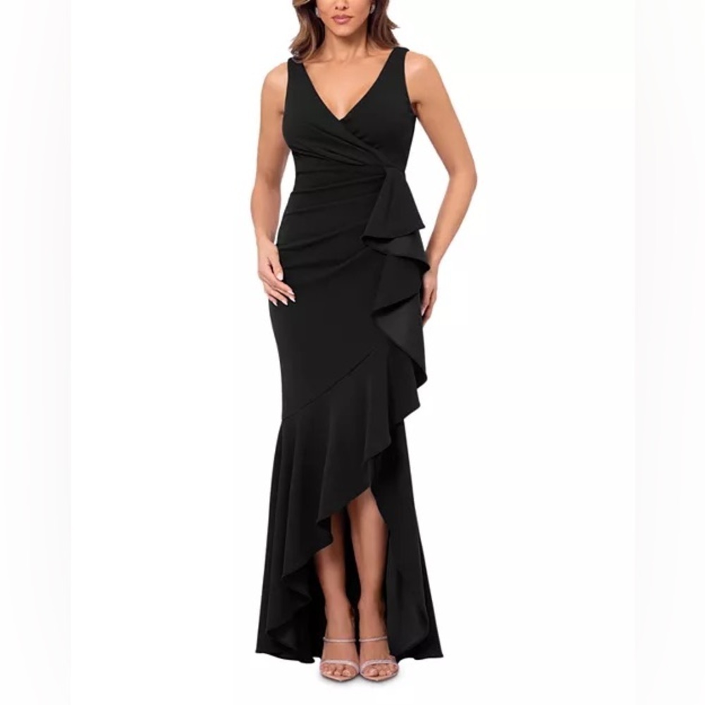 AQUA
Cascade Ruffle Gown - Exclusive